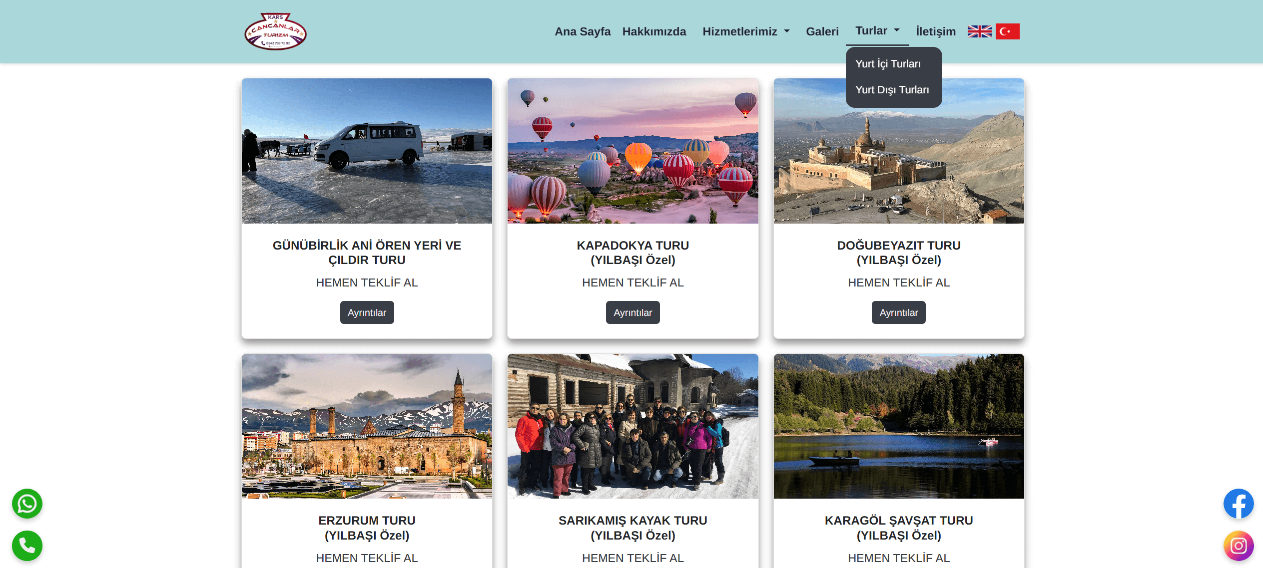Utku YURT | Turizm Web Sitesi SEO Uyumlu Web Site Bootstrap CSS HTML SEO Uyumlu