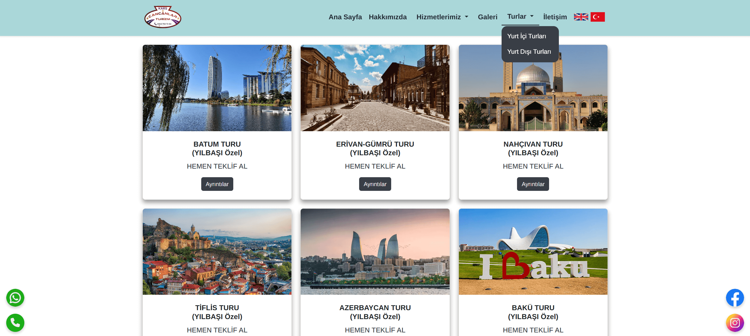 Utku YURT | Turizm Web Sitesi SEO Uyumlu Web Site Bootstrap CSS HTML SEO Uyumlu