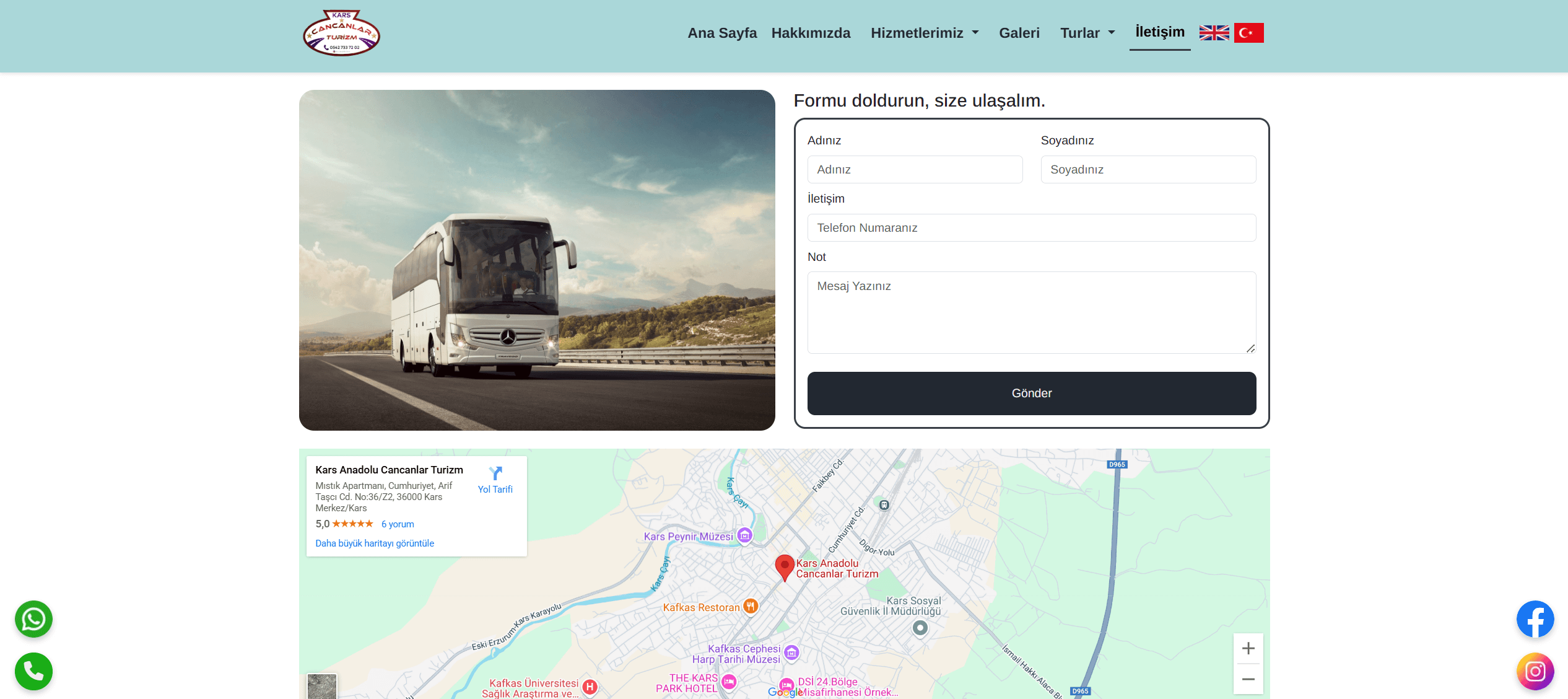 Utku YURT | Turizm Web Sitesi SEO Uyumlu Web Site Bootstrap CSS HTML SEO Uyumlu